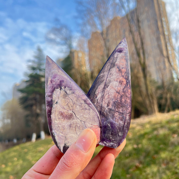 Natural Lepidolite Teardrop