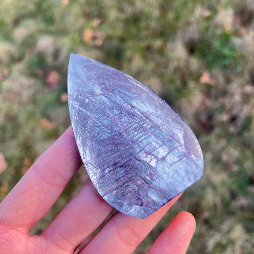 Natural Lepidolite Teardrop