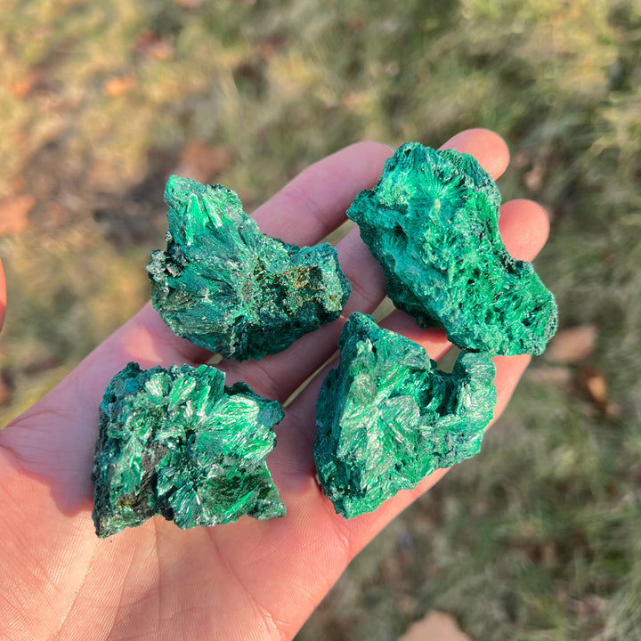 Natural Malachite Needle Mineral Raw