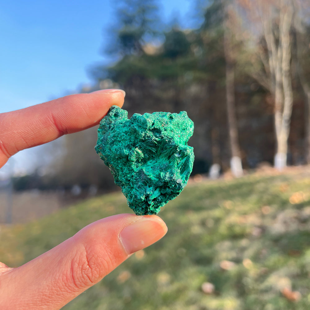 Natural Malachite Needle Mineral Raw