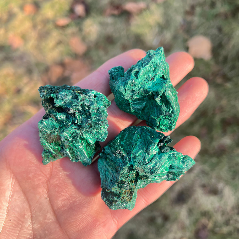 Natural Malachite Needle Mineral Raw