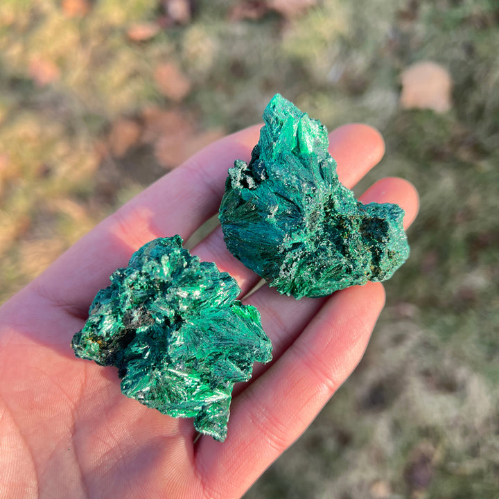 Natural Malachite Needle Mineral Raw