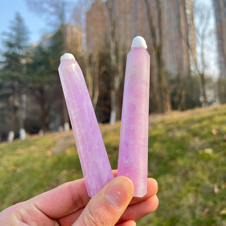 Natural Crystal Kunzite Point
