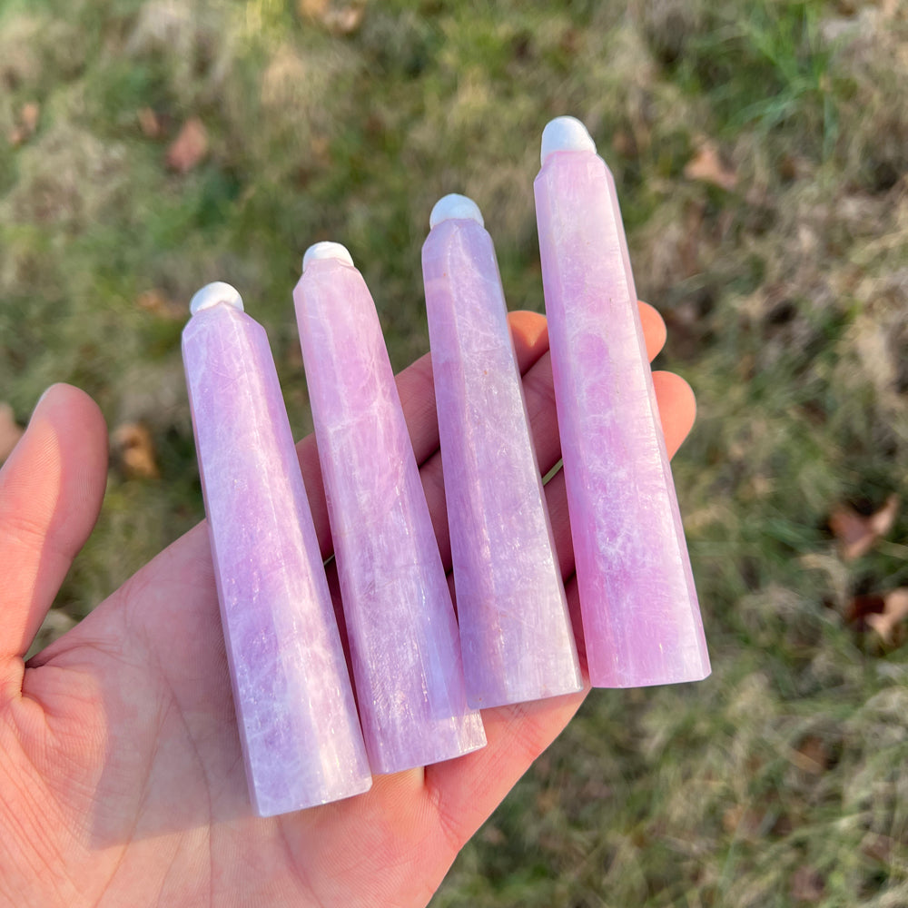 Natural Crystal Kunzite Point