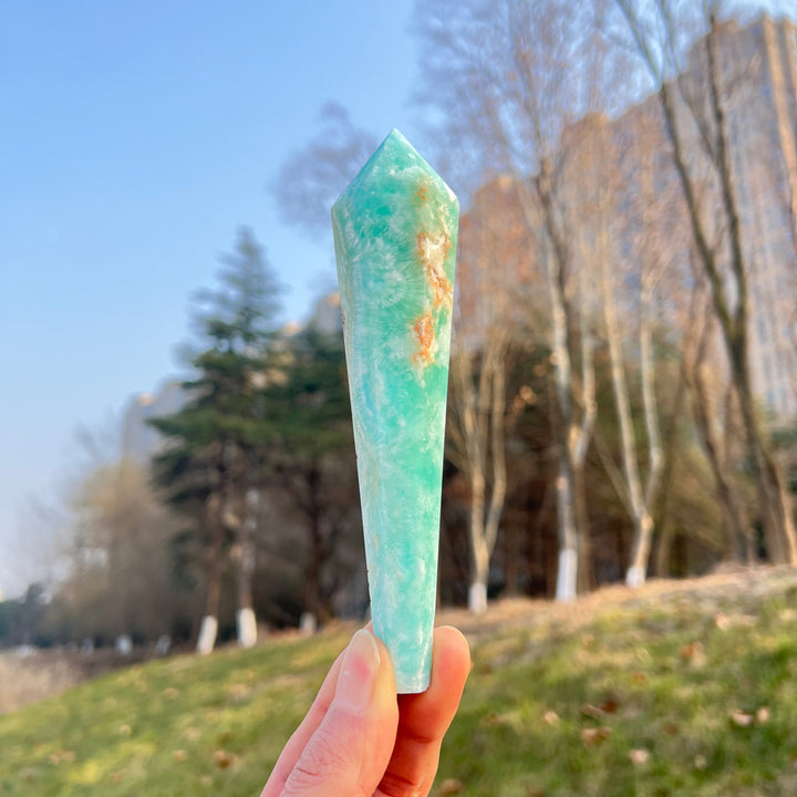 Natural Crystal Hemimorphite Wand