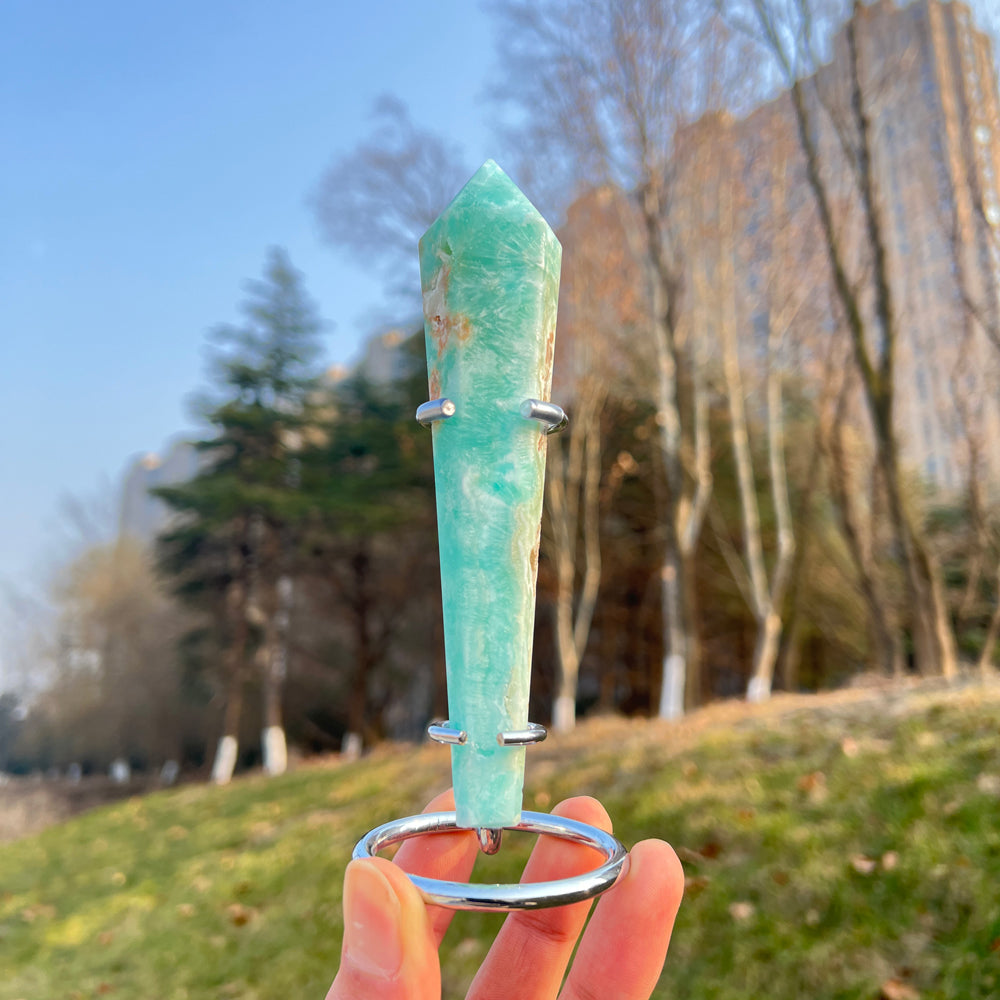 Natural Crystal Hemimorphite Wand