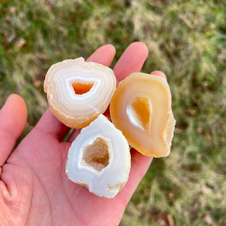 Natural Crystal Agate Geode
