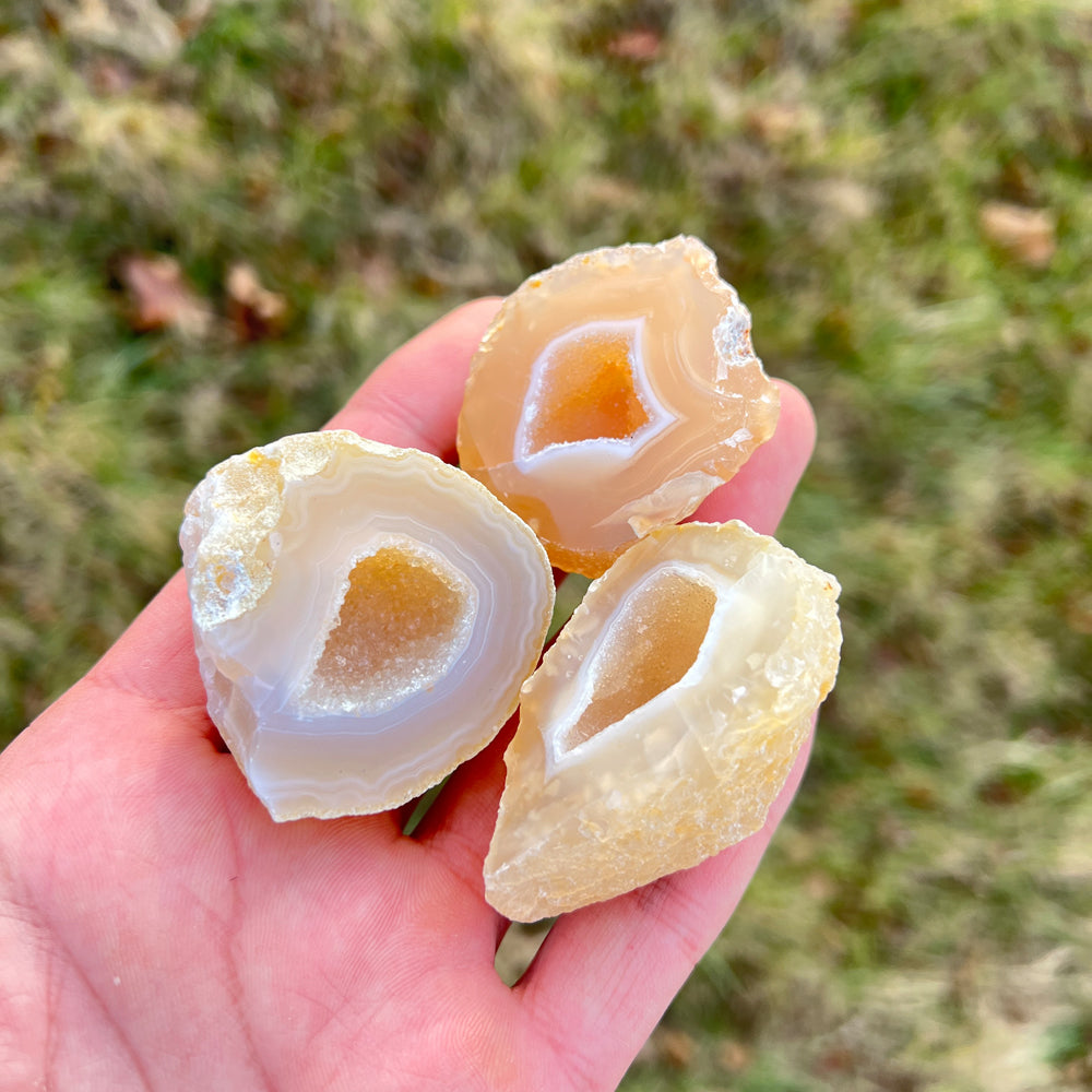 Natural Crystal Agate Geode
