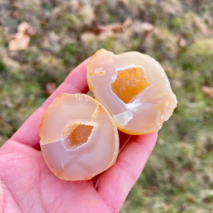 Natural Crystal Agate Geode