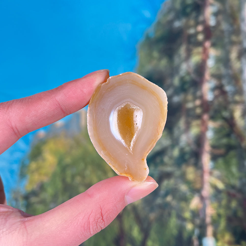 Natural Crystal Agate Geode