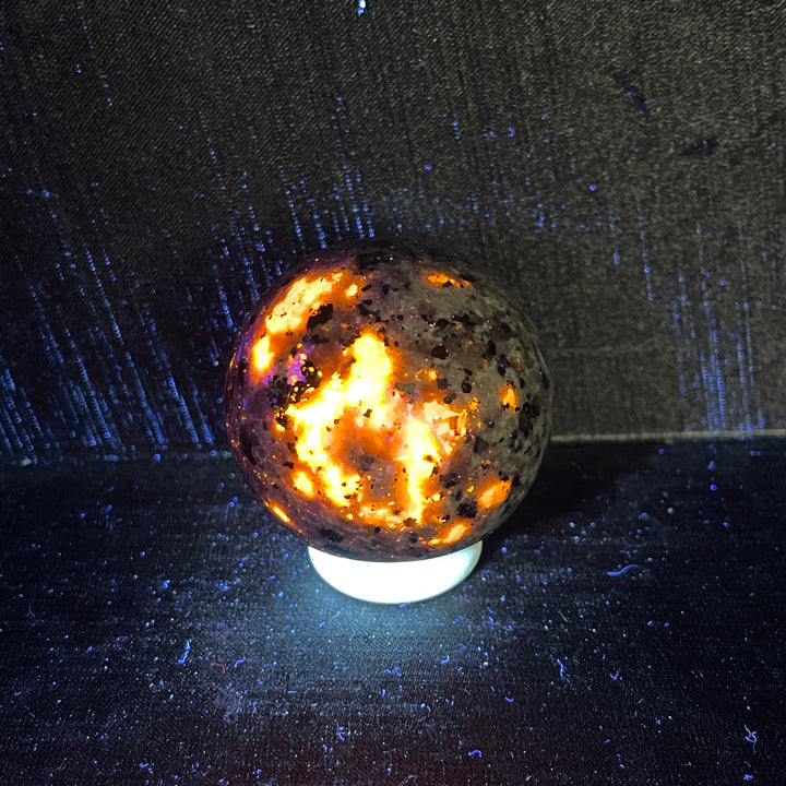 Natural Crystal Yooperlite Sphere