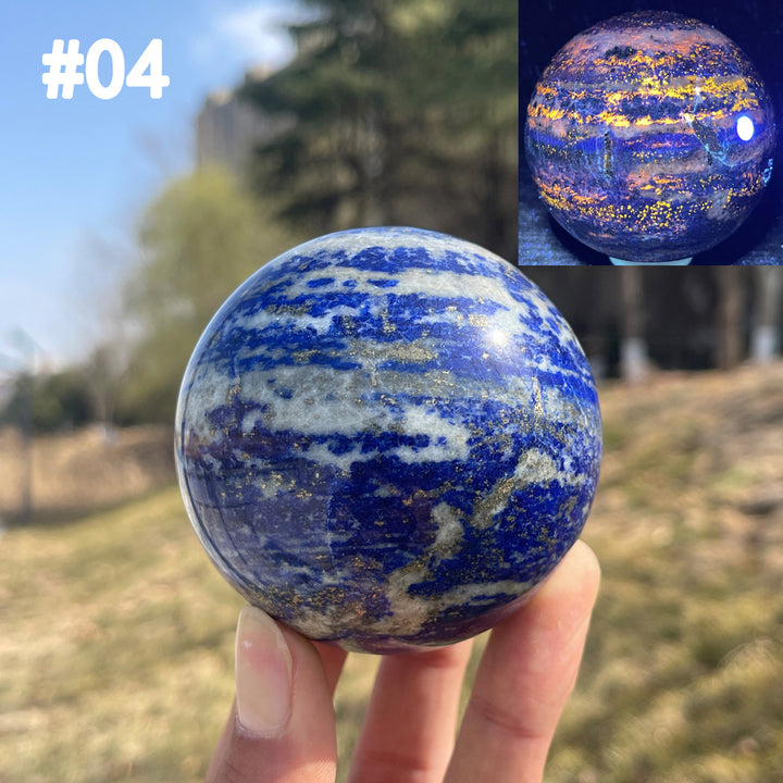 Unique,Imperfect Natural Lapis Lazuli Sphere