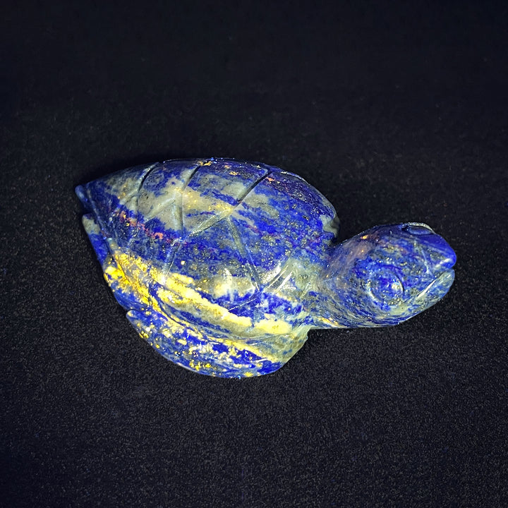 Natural Lapis Lazuli Turtle Carving