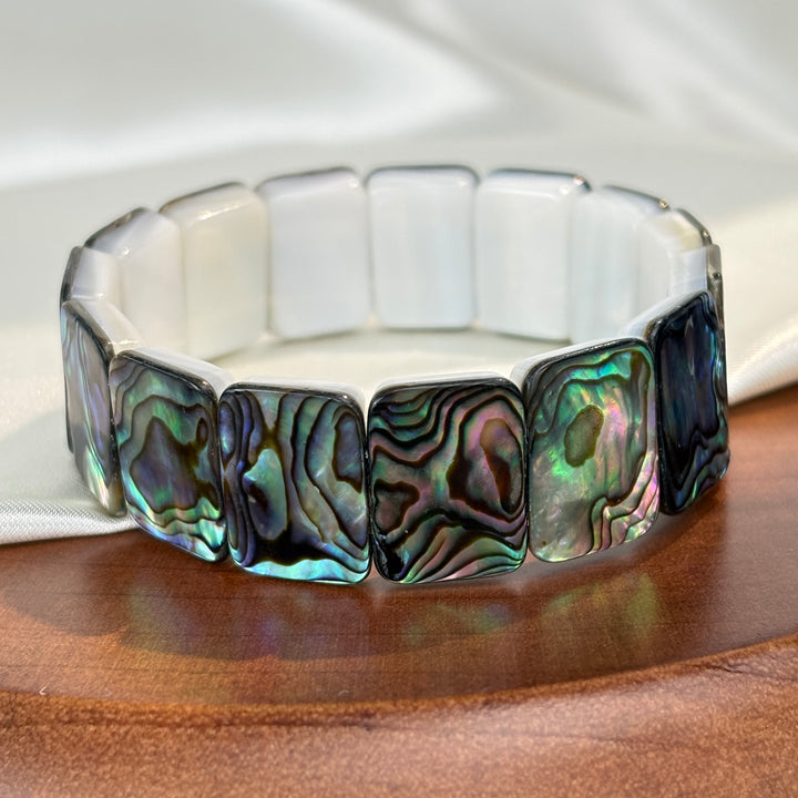 Abalone Shell Square Bracelet 17.6-18mm