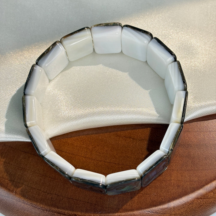 Abalone Shell Square Bracelet 17.6-18mm