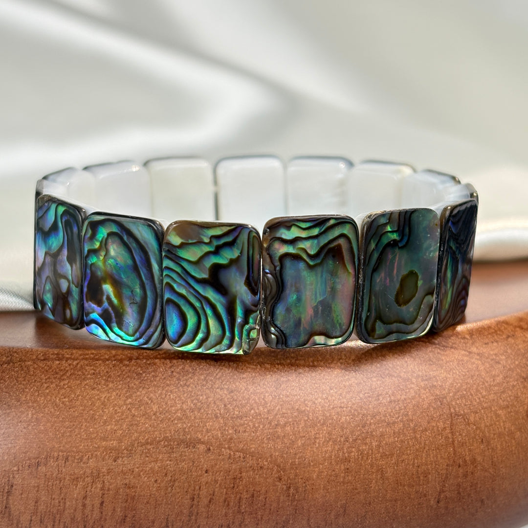 Abalone Shell Square Bracelet 17.6-18mm