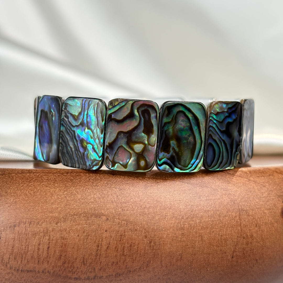 Abalone Shell Square Bracelet 17.6-18mm