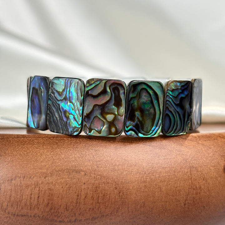 Abalone Shell Square Bracelet 17.6-18mm