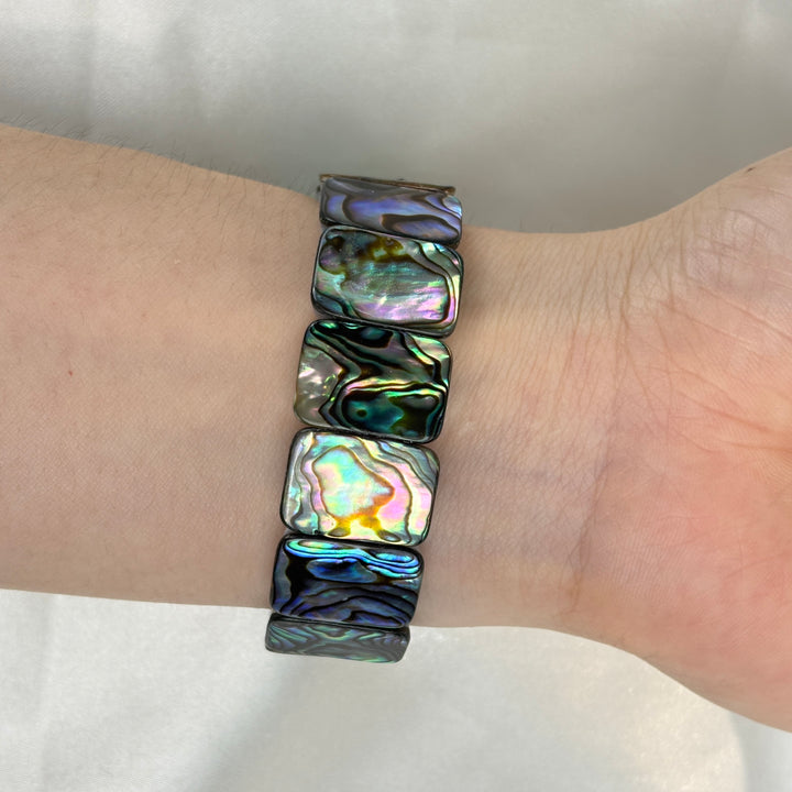 Abalone Shell Square Bracelet 17.6-18mm