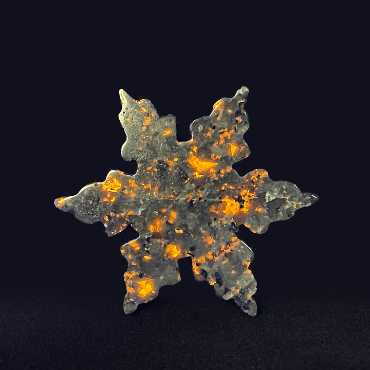 Natural Crystal Carving Snowflake
