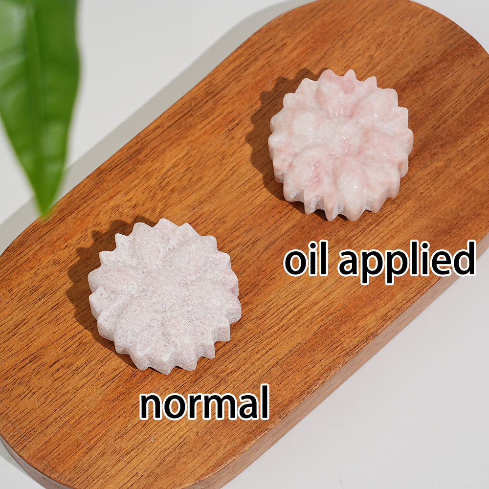 Natural Crystal Carving Daisy