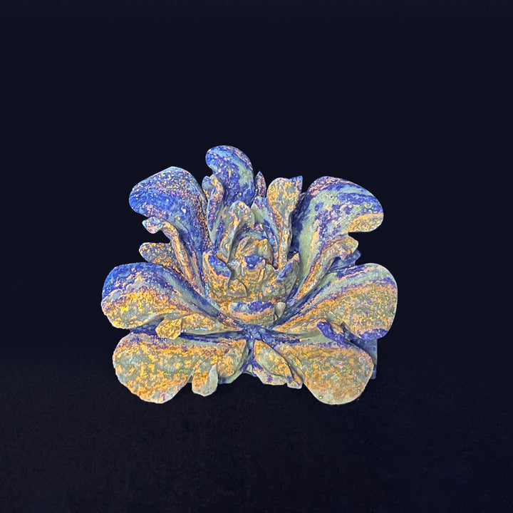 Unique,Natural Crystal Exquisite Peony Bloom Carving