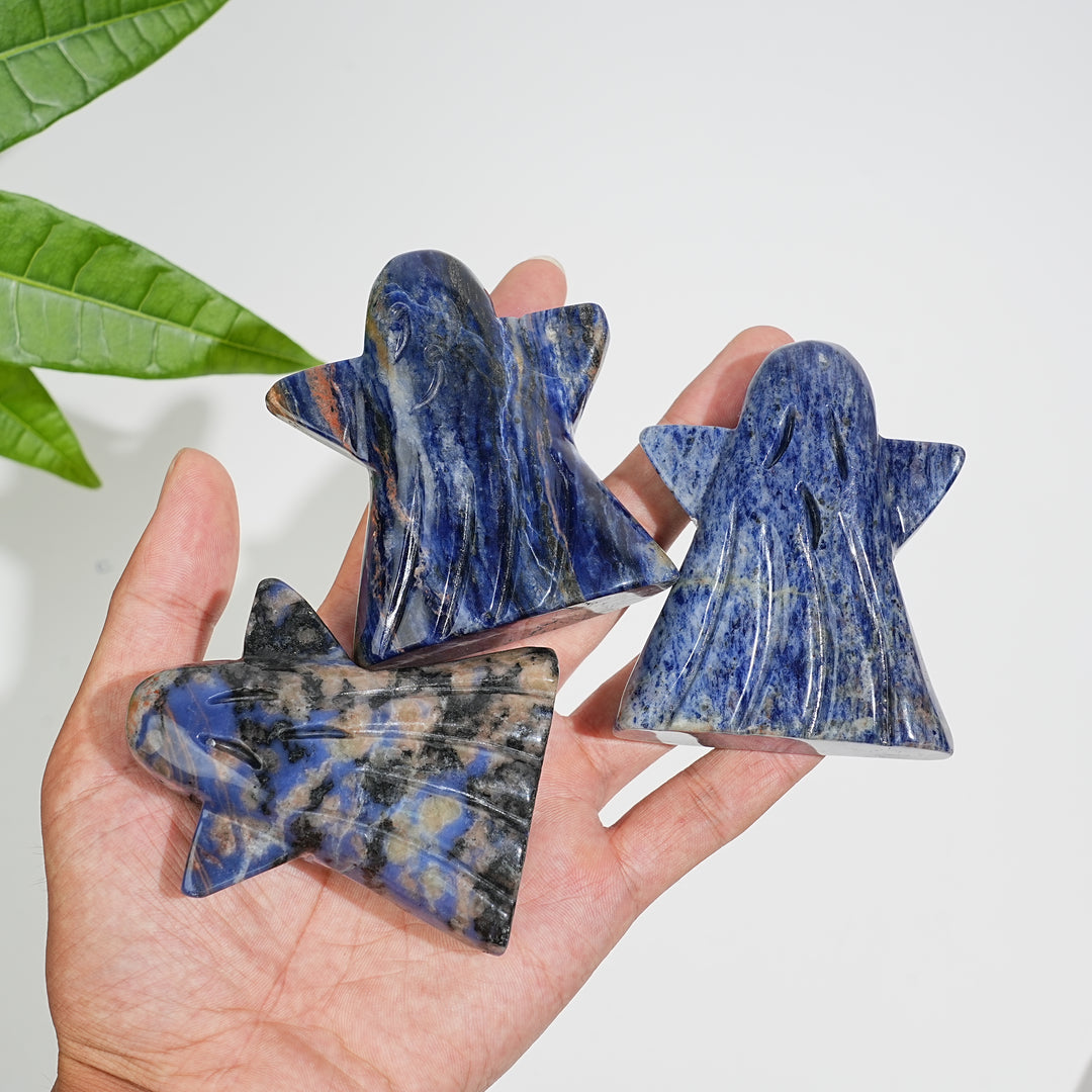 Natural Crystal Ghost Carving