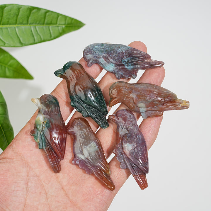 Natural Carved Crystal Hummingbird