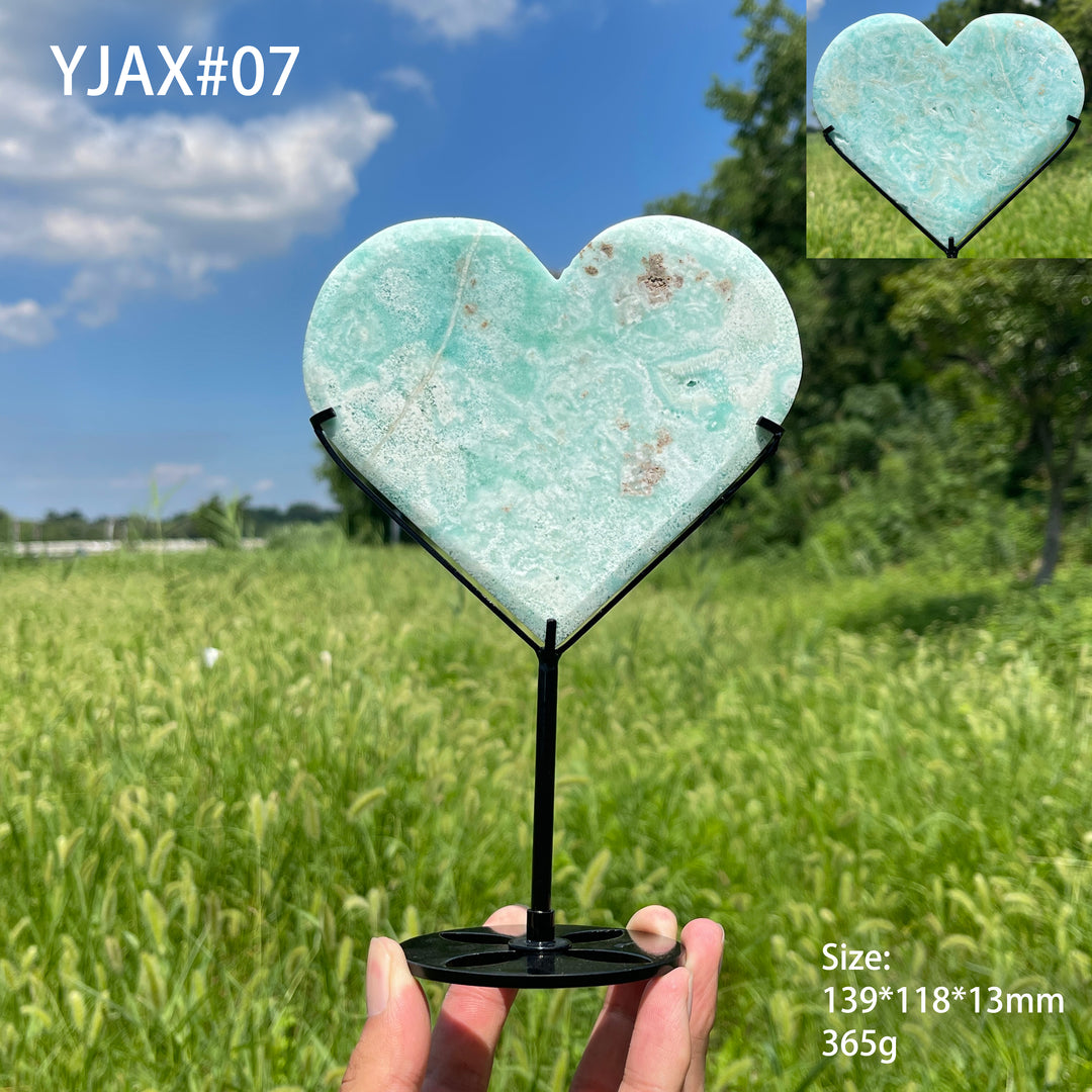 Unique,Natural Crystal Charming Hemimorphite Heart