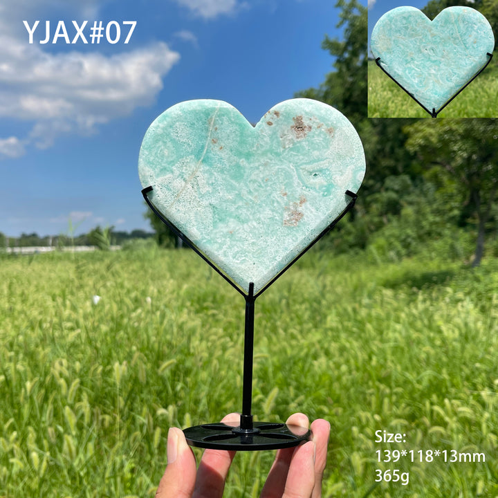 Unique,Natural Crystal Charming Hemimorphite Heart