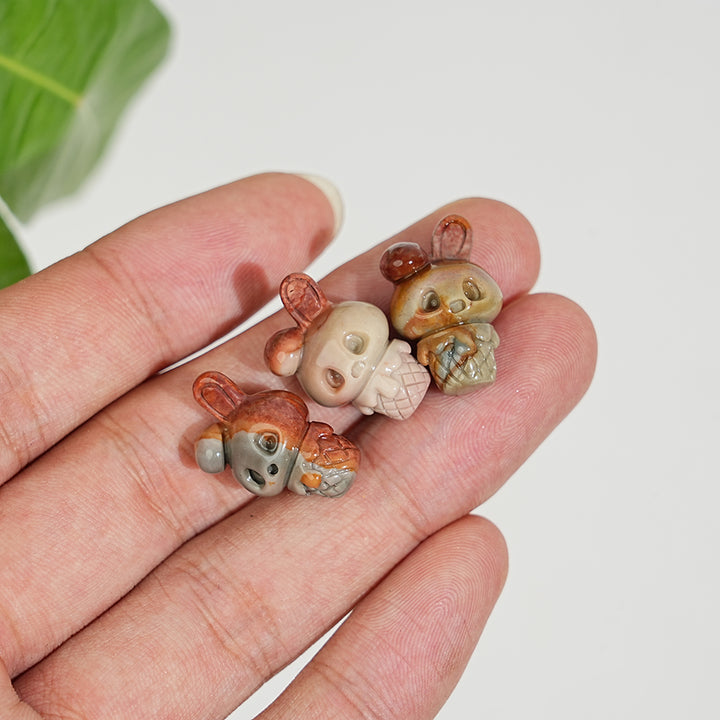 Natural Crystal Whimsical Ice Cream Bunny