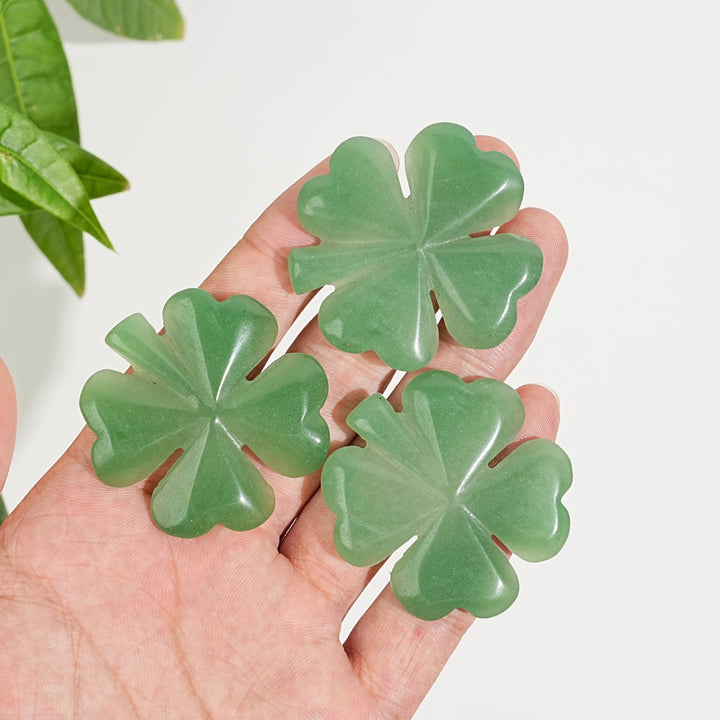 Green Aventurine Four-Leaf Clover