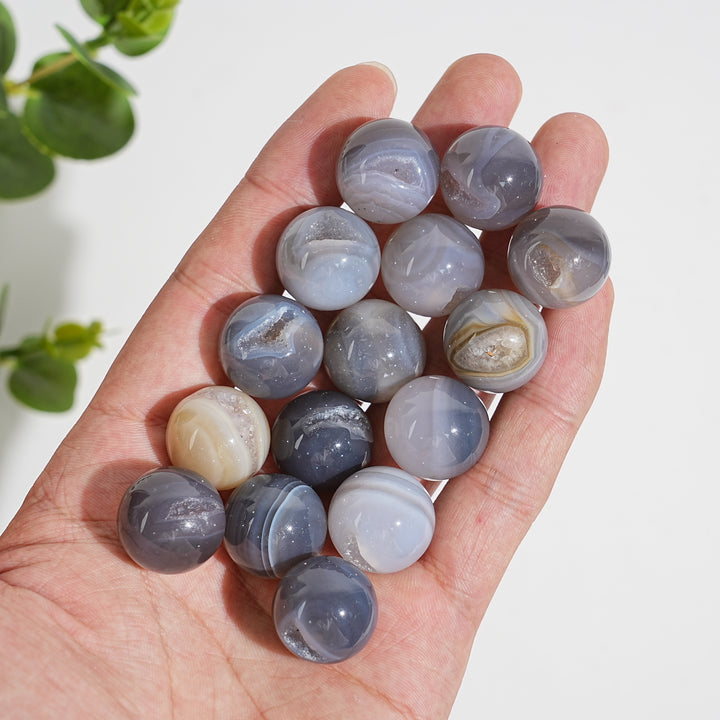 Natural Crystal Agate Mini Sphere