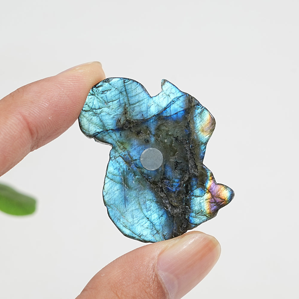 A Slightly Imperfect Natural Crystal Carving Labradorite Squirrel