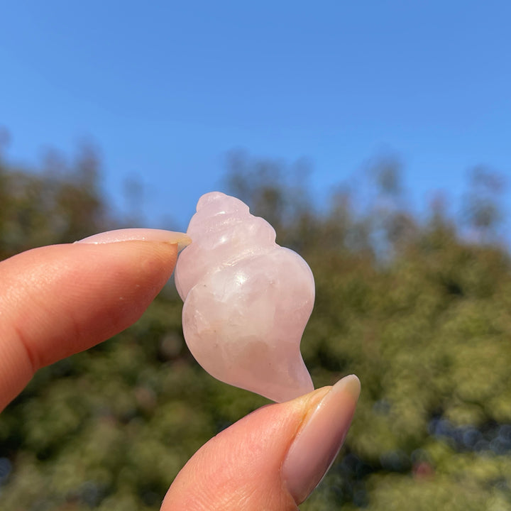 Natural Crystal Mini Conch Carving
