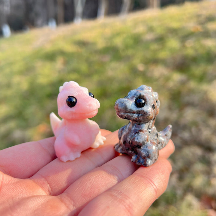 Natural Crystal Carving Mini Dinosaur