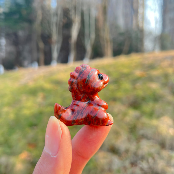 Natural Crystal Carving Mini Dinosaur