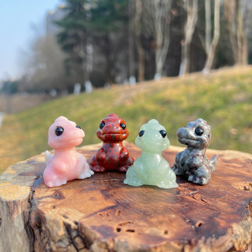 Natural Crystal Carving Mini Dinosaur