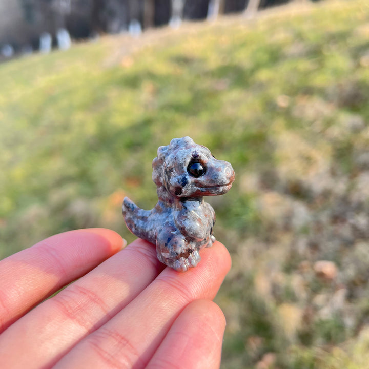 Natural Crystal Carving Mini Dinosaur