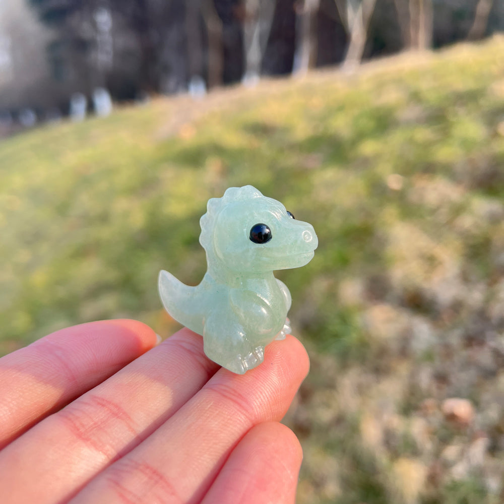 Natural Crystal Carving Mini Dinosaur