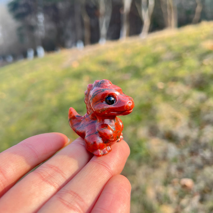 Natural Crystal Carving Mini Dinosaur