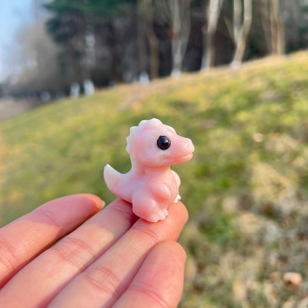 Natural Crystal Carving Mini Dinosaur