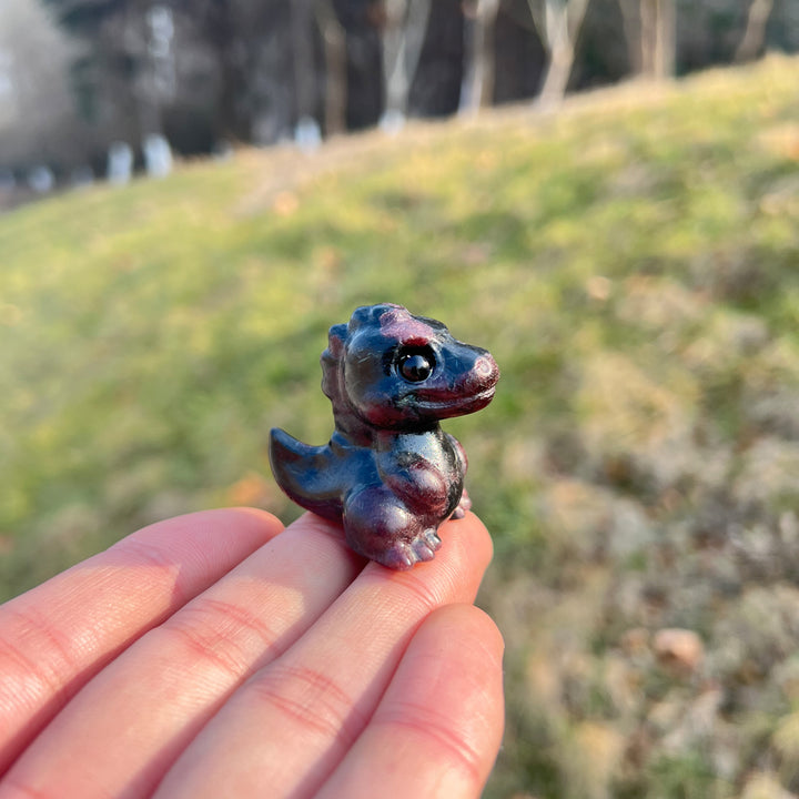 Natural Crystal Carving Mini Dinosaur