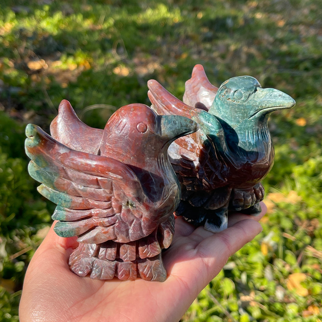 Natural Ocean Jasper Bird