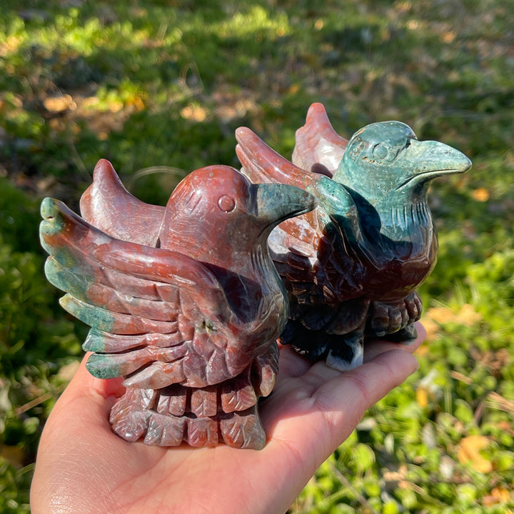 Natural Ocean Jasper Bird