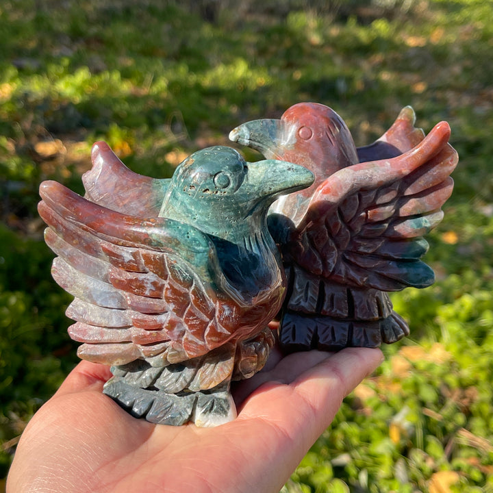 Natural Ocean Jasper Bird