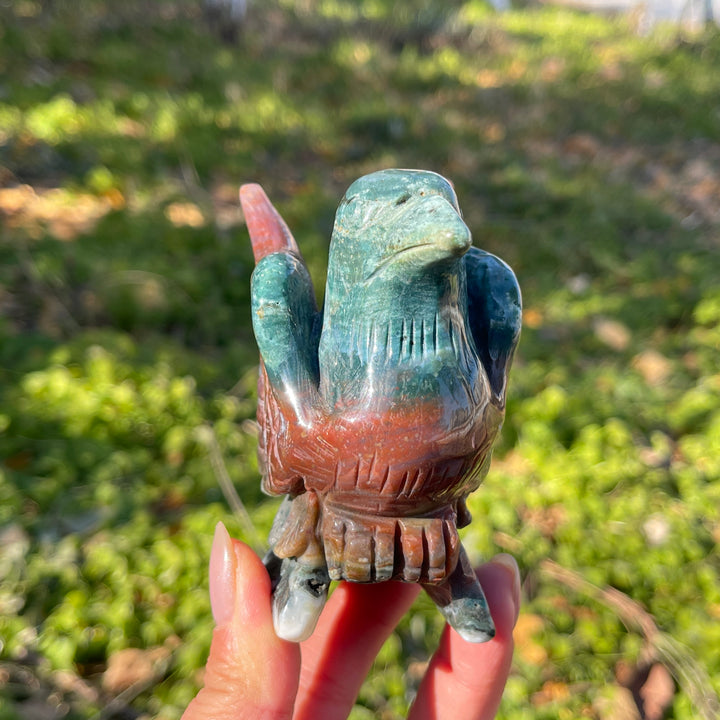 Natural Ocean Jasper Bird