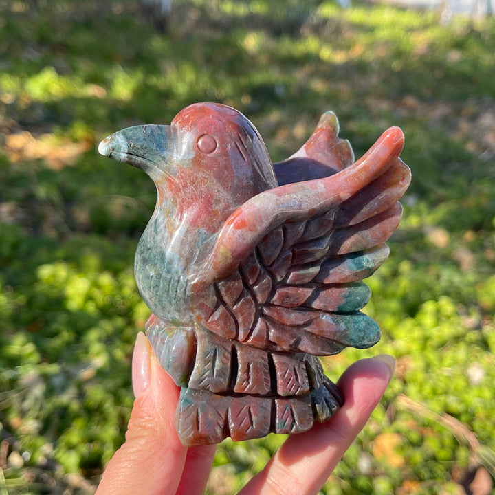 Natural Ocean Jasper Bird