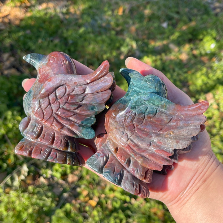 Natural Ocean Jasper Bird