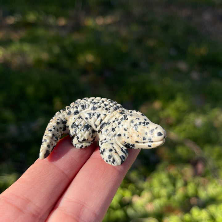 Natural Crystal Carving Crocodile